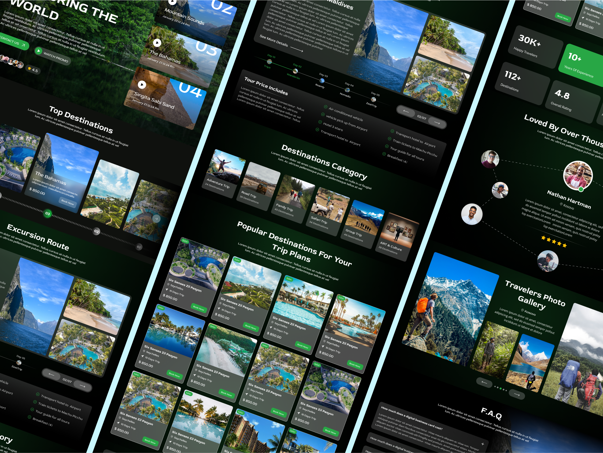 Tripzio Tour Web Design - Explore the World | Expert Squad
