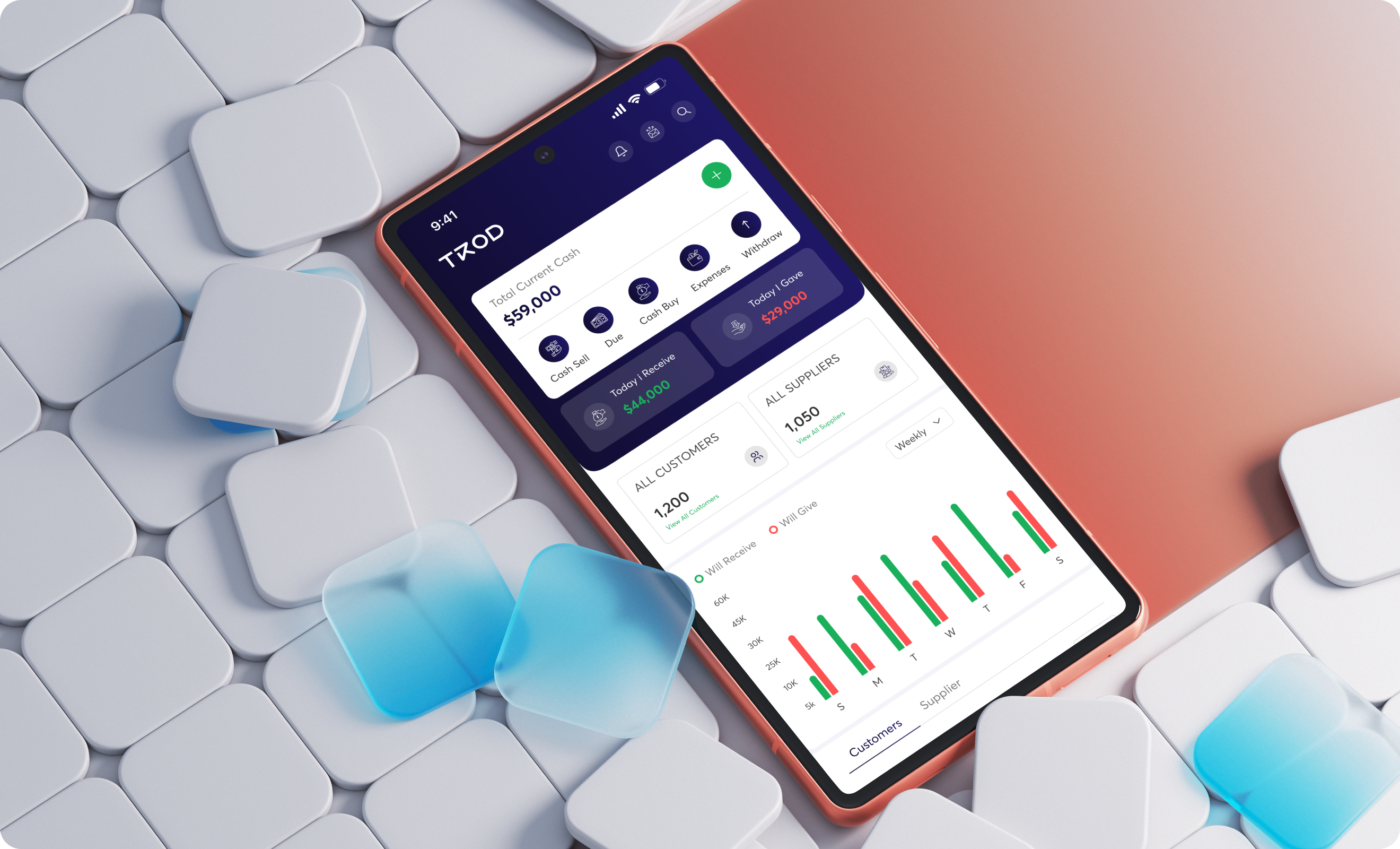 TKOD Finance App Dashboard Preview | Expert Squad