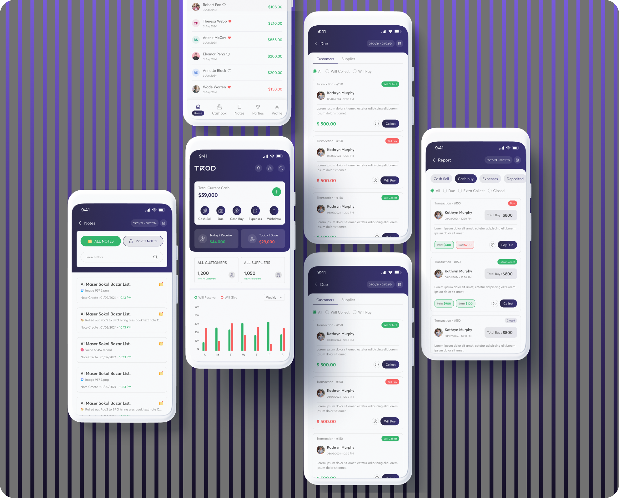 TKOD Finance App Dashboard - Expert Squad